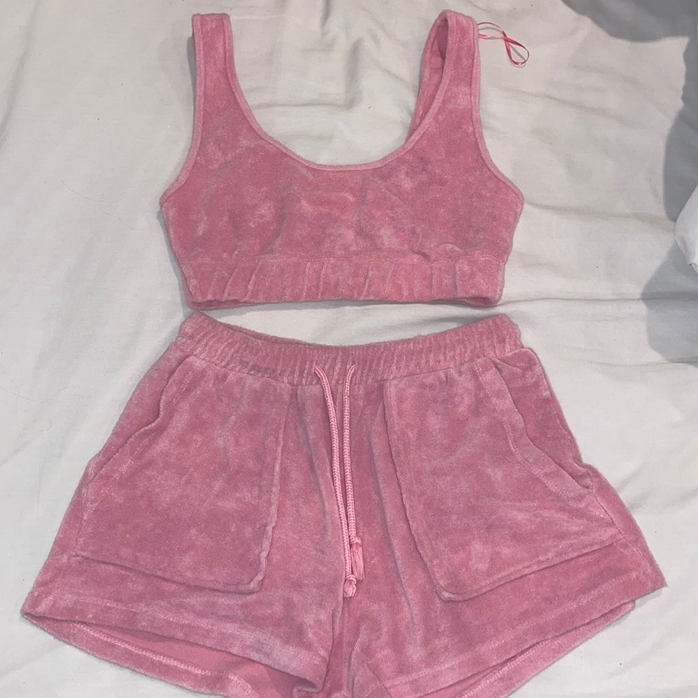 Two piece pink set